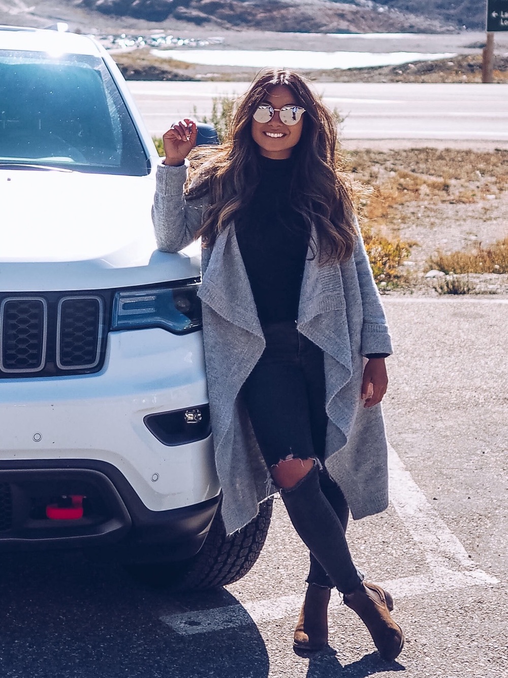 BB Dakota Gray Soft Long Knit Cardigan